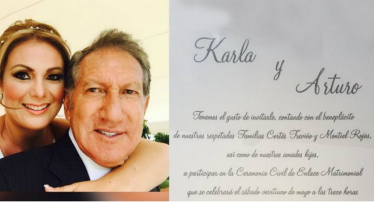 ¡Arturo Montiel y Karla Cortés se casaron!