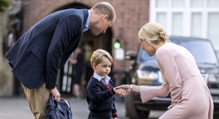 Así fue el primer día de clases del príncipe George