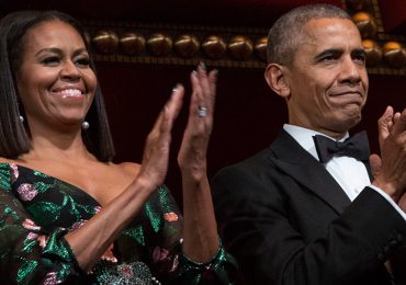 El espectacular look navideño de Michelle Obama
