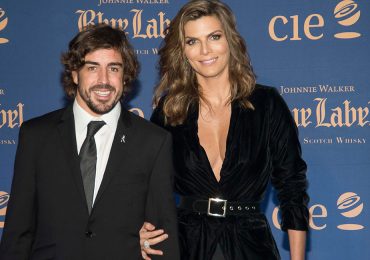 Fernando Alonso y Montserrat Oliver en la Blue Gala