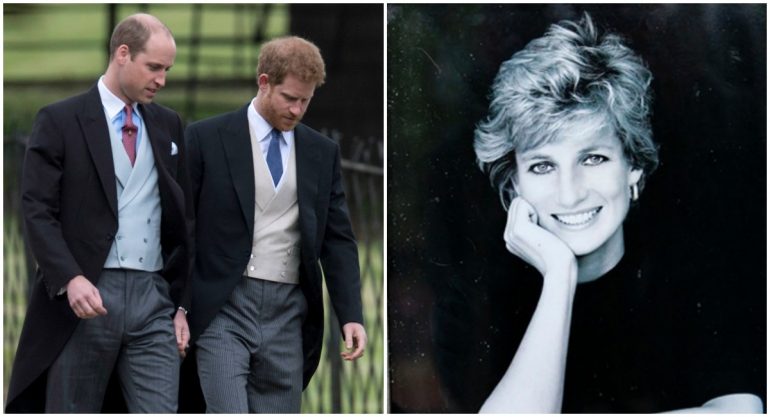 Harry y William recuerdan a Lady Di en ceremonia íntima