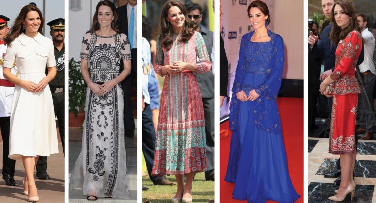 Los looks de Kate Middleton en su paso por India