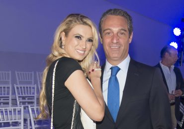 Male Torruco y Carlos Slim Domit en una noche de moda en el Museo Soumaya