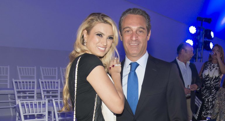 Male Torruco y Carlos Slim Domit en una noche de moda en el Museo Soumaya