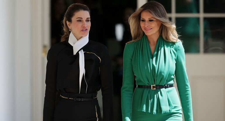 Melania Trump vs Rania de Jordania