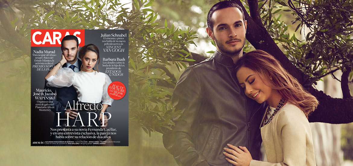 Alfredo Harp posa en exclusiva con su novia Fernanda Cuéllar