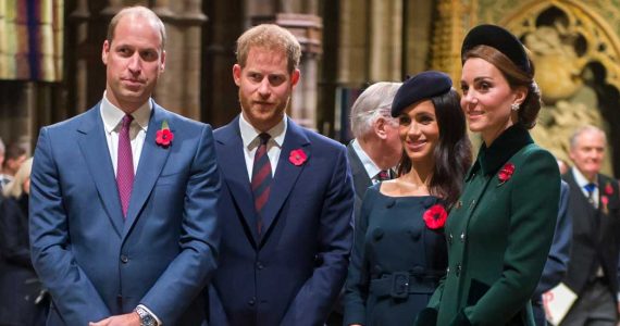 los duques de Cambridge y Sussex
