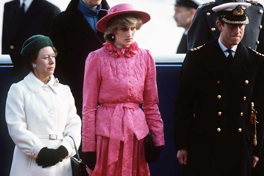 Princesa Margaret, Lady di y el príncipe Carlos