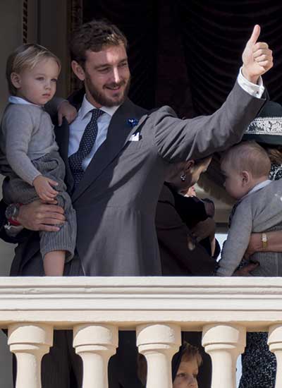 Pierre Casiraghi y su hijo Stefano