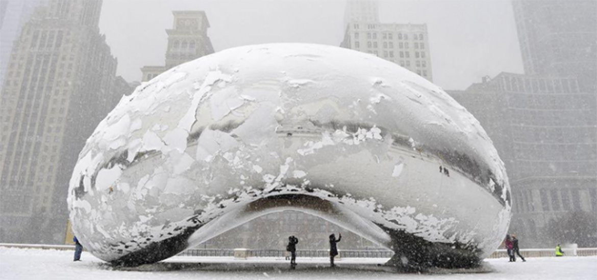 Las impresionantes imágenes de la ola invernal en Chicago