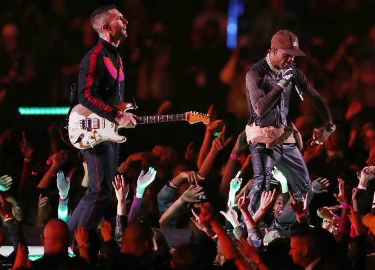 Así fue el show de medio tiempo de Maroon 5 en el Super Bowl LIII