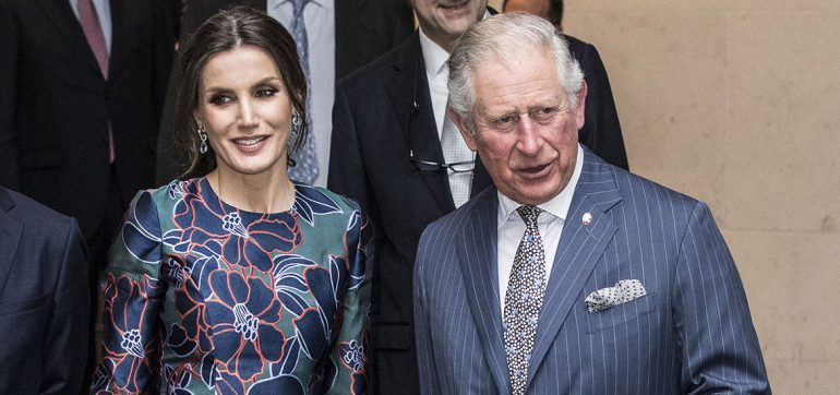 Reina Letizia y príncipe Carlos