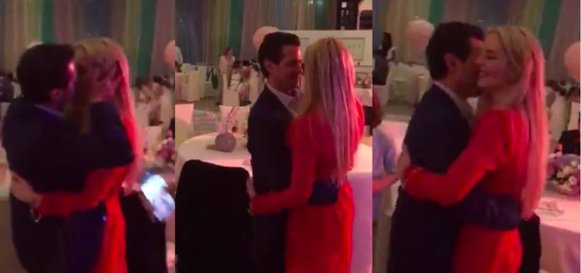 El esperado beso entre Enrique Peña Nieto y Tania Ruiz ...