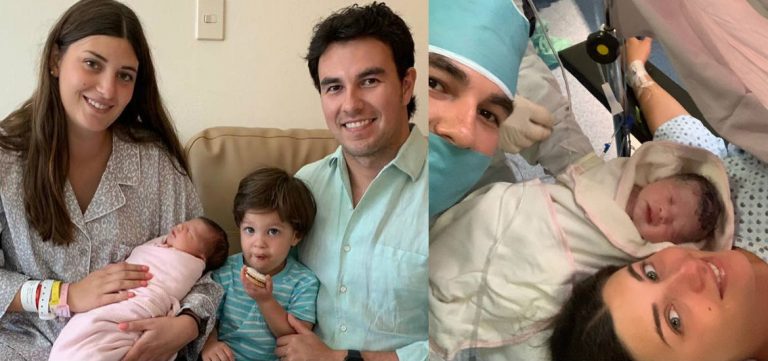 Checo Pérez y Carola Martínez dan la bienvenida a su segundo hijo