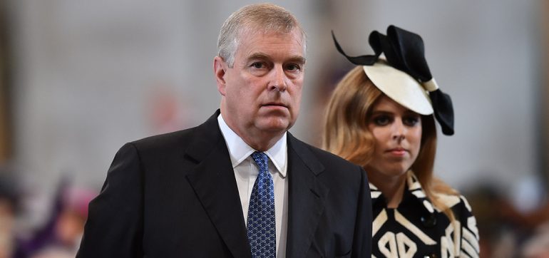 Beatriz de York y el príncipe Andrés