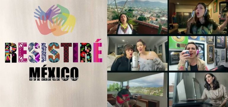 FAmosos mexicanos cantan Resistiré