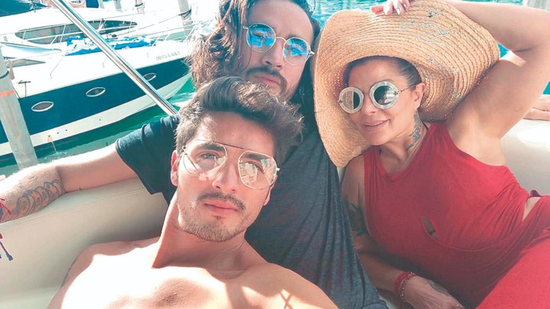 Alejandra Guzmán con el ex de su hija Frida Sofía