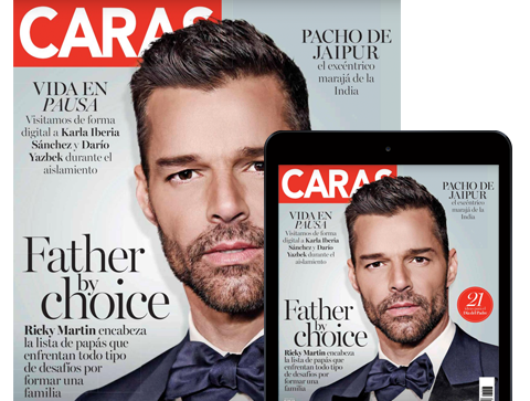 Ricky Martin en la portada de junio de CARAS México