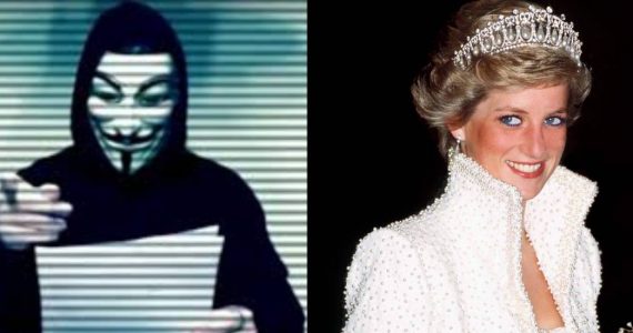 Anonymous revela que Lady Di fue asesinada por la familia real británica
