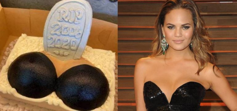 Chrissy Teigen celebra que se quitó los implantes