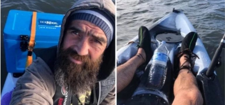 Hombre perdido mar ultimos momentos vida