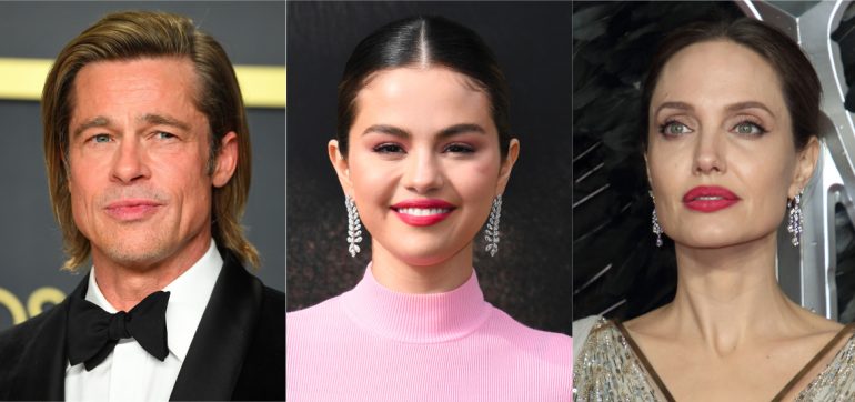 Selena Gomez romance Brad Pitt Angelina Jolie