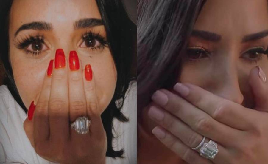 El anillo de compromiso de DEmi Lovato