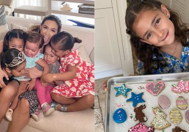 Jacky Bracamontes cocina postres hijas lujosa cocina