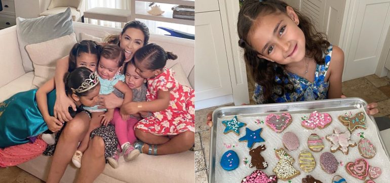 Jacky Bracamontes cocina postres hijas lujosa cocina