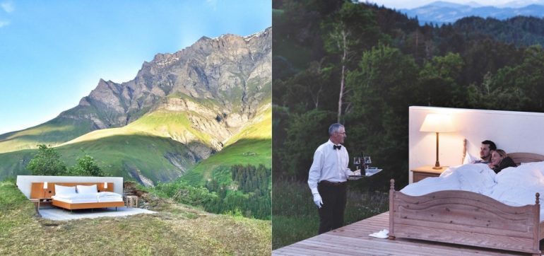 hotel sin techo alpes suizos