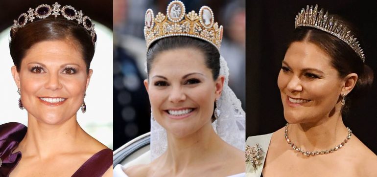 Las coronas de la princesa Victoria de Suecia