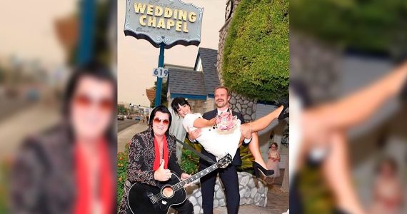 Lily Allen su boda en las vegas