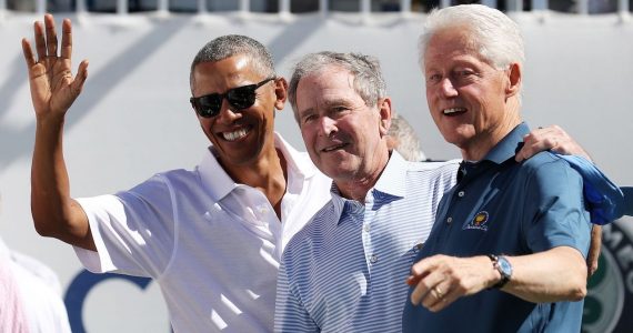 ex presidentes bush clinton obama covid