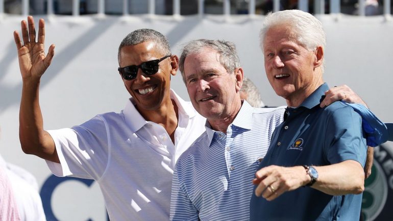 ex presidentes bush clinton obama covid
