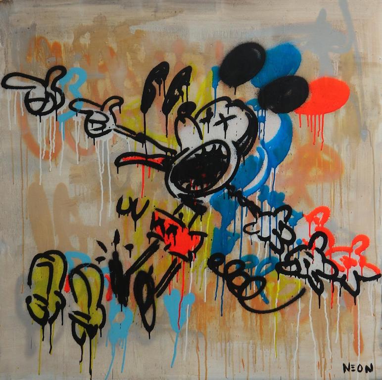 Obras de Neon Caro mickey