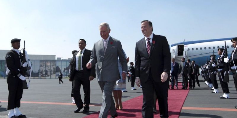 Visitas de la realeza a México Príncipe Carlos