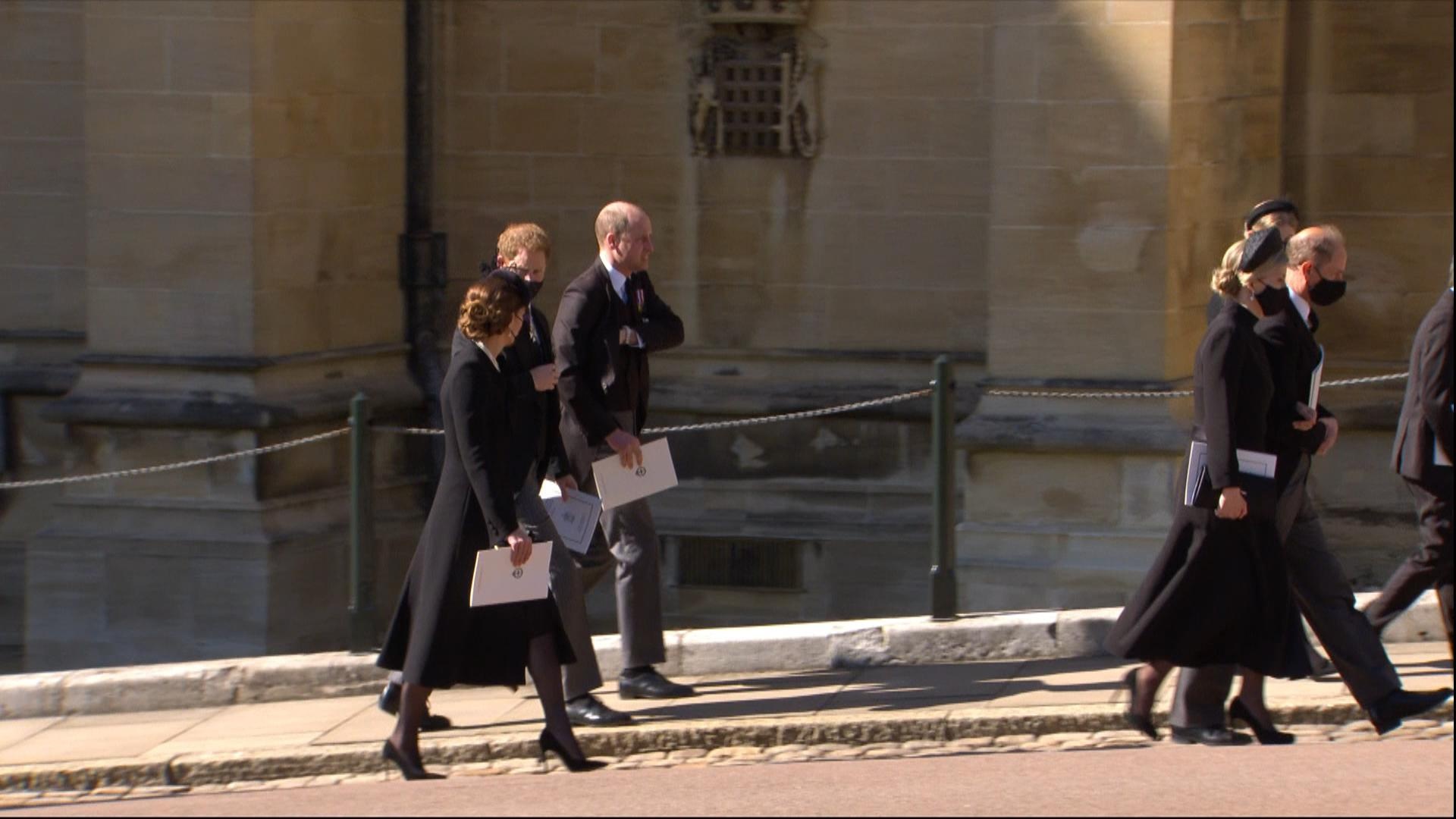 Funeral Felipe de Edimburgo Hermanos William Harry