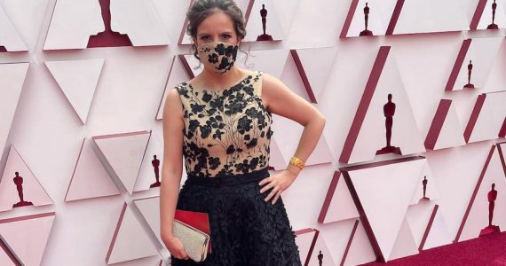 Mexicana nominada Oscar 2021 Michelle Coutollenc red carpet