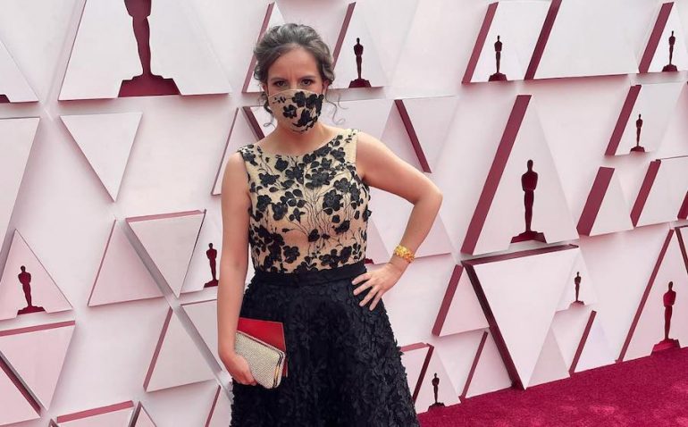 Mexicana nominada Oscar 2021 Michelle Coutollenc red carpet