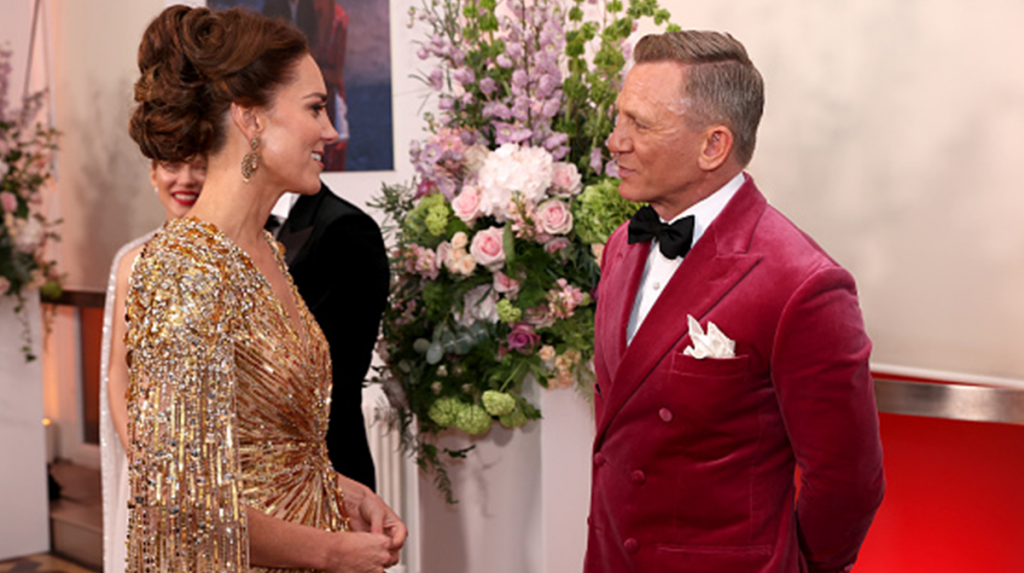 El impresionante look de Kate en la premiere de 'No Time To Die'