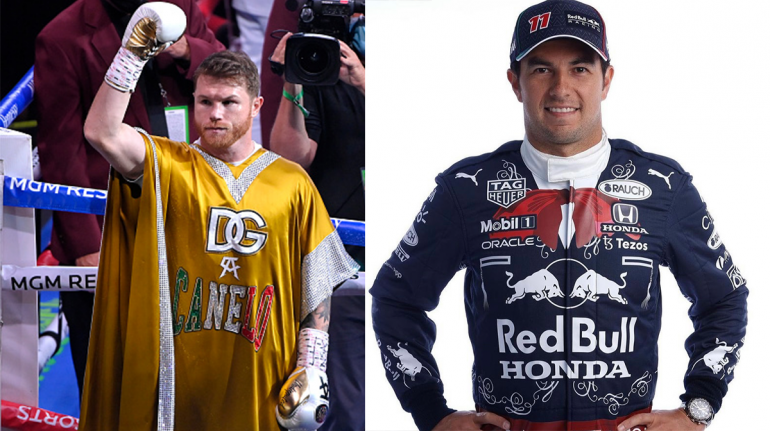 canelo y checo perez