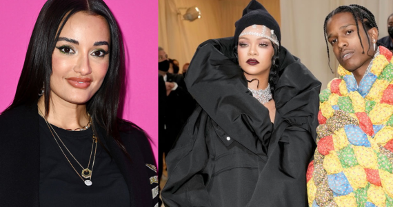 Amina Muaddi niega rumores de infidelidad de A$AP Rocky a Rihanna