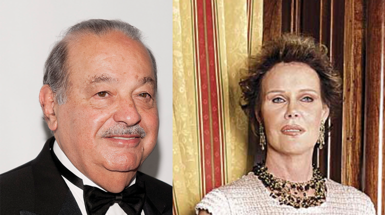 Carlos Slim se deja ver con su pareja en el Gran Premio de México