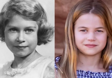 El increíble parecido de Charlotte con su bisabuela Isabel II (FOTOS)
