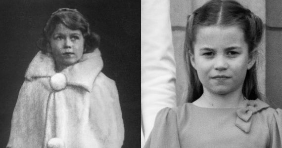 El increíble parecido de Charlotte con su bisabuela Isabel II (FOTOS)