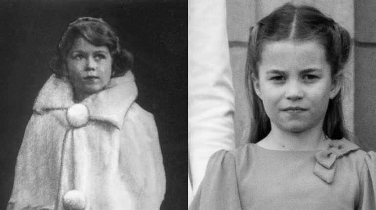 El increíble parecido de Charlotte con su bisabuela Isabel II (FOTOS)