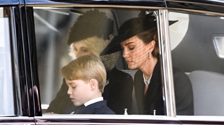Kate Middleton homenajea a la reina Isabel II en su funeral de Estado