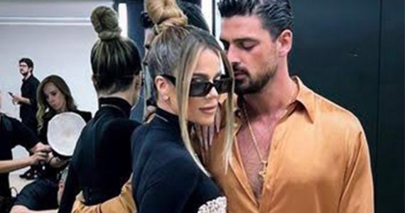 Así fue el encuentro entre Kloé Kardashian y Michele Morrone en Milán