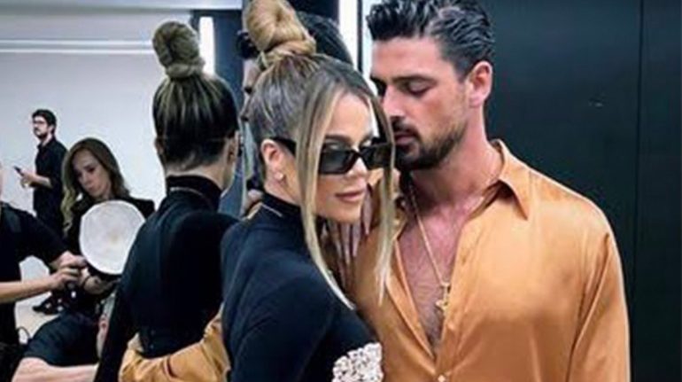 Así fue el encuentro entre Kloé Kardashian y Michele Morrone en Milán