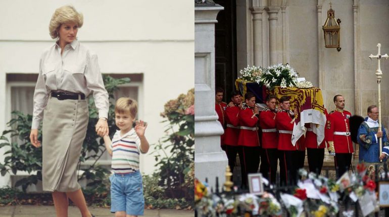El príncipe William recordó a su mamá Lady Di en homenaje a Isabel II